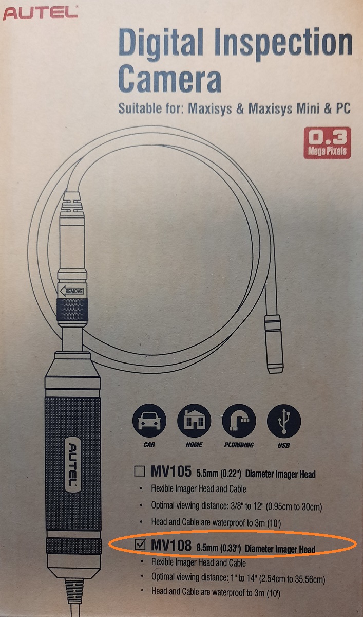 Видеоэндоскоп Autel MaxiVideo MV108