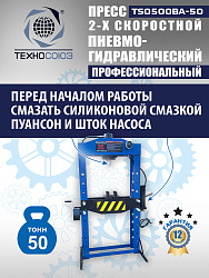 Пресс гидравлический 50 тонн, TS0500BA-50